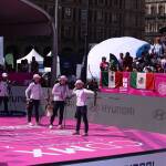 Hye-jin shoots an arrow during the women's team final at the 2017 World Archery Championships.