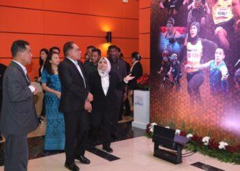 Datuk Seri Anwar Ibrahim attends the 2021 National Sports Awards (ASN) ceremony