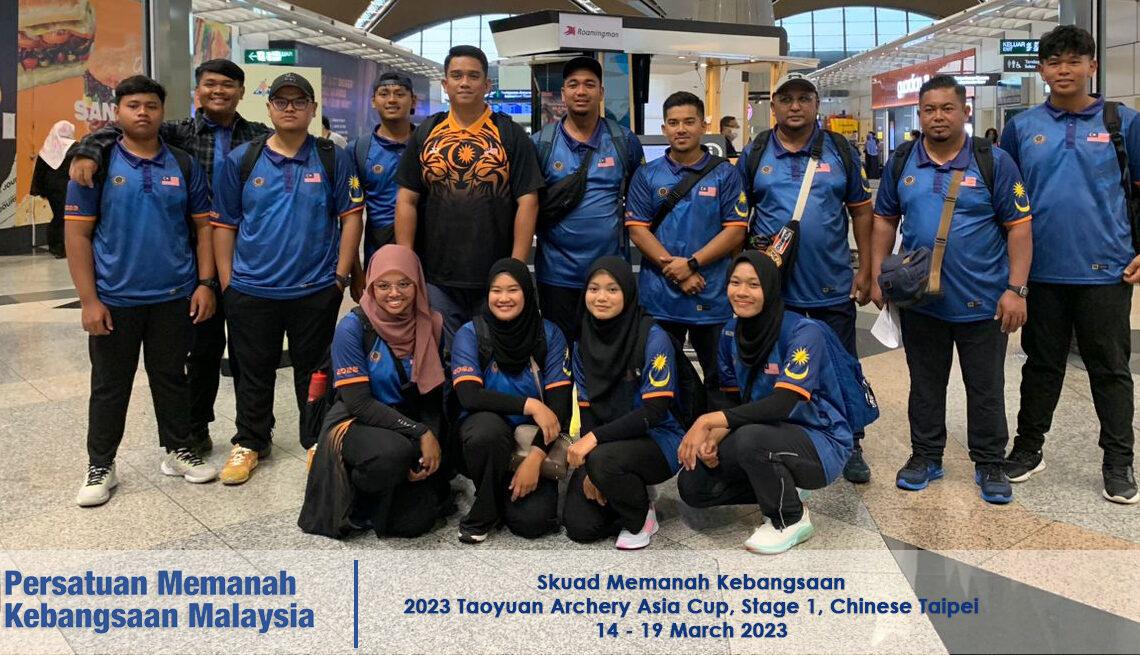 Skuad Memanah Kebangsaan ke 2023 Taoyuan Archery Asia Cup Stage 1