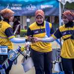 Terrific trio: Nurul Azreena Mohd Fazil (left), Syaqiera Mashayikh and Ariana Nur Dania Mohd Zairi (right)